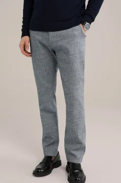 slim fit chino met structuur