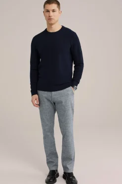 slim fit chino met structuur