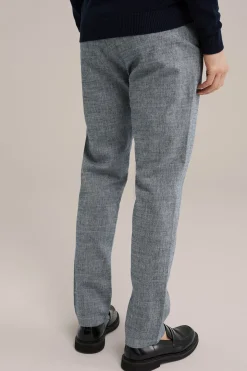slim fit chino met structuur