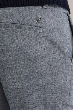 slim fit chino met structuur