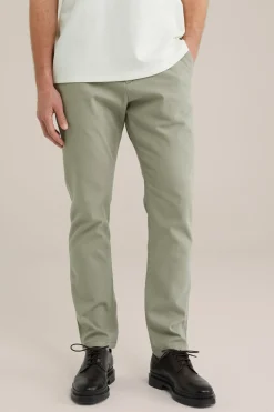 Slim fit chino met structuur