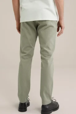 Slim fit chino met structuur