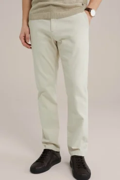 Slim fit chino met structuur