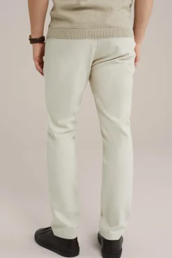 Slim fit chino met structuur