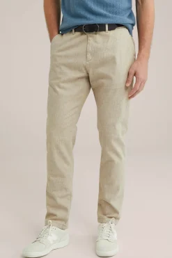 slim fit chino met structuur
