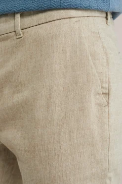 slim fit chino met structuur