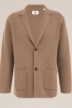 Slim fit fijngebreide blazer