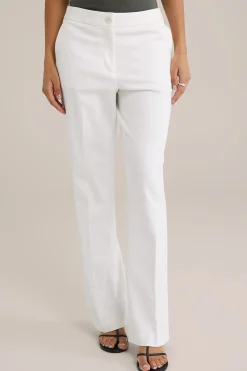 Slim fit flared pantalon met stretch