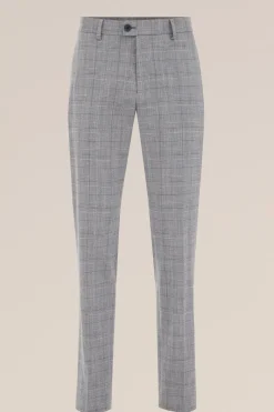 Slim fit geruite pantalon van Italiaanse kwaliteit