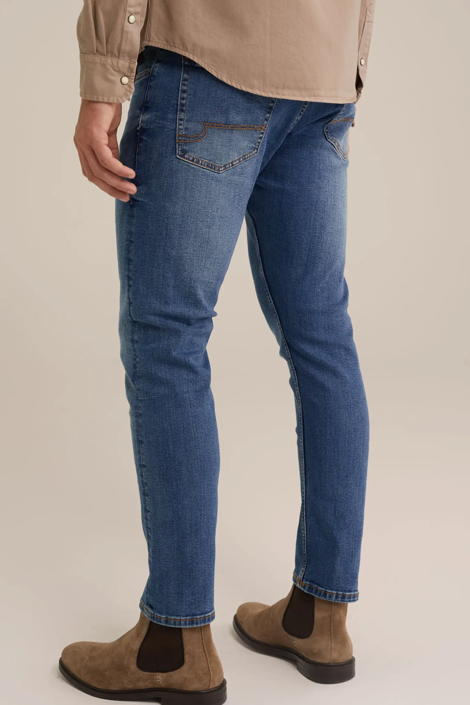 slim fit jeans met medium stretch