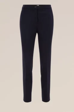slim fit jersey pantalon met stretch