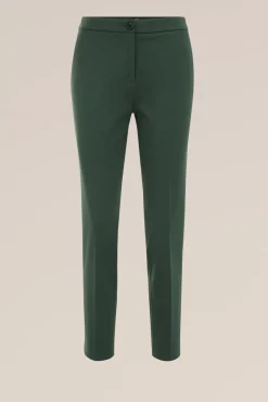 slim fit jersey pantalon met stretch