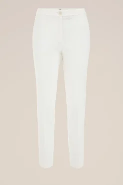 slim fit jersey pantalon met stretch