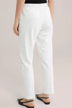 slim fit jersey pantalon met stretch