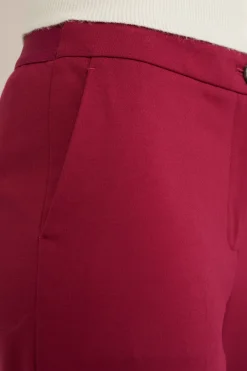 slim fit jersey pantalon met stretch