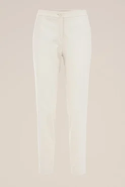 slim fit jersey pantalon met stretch