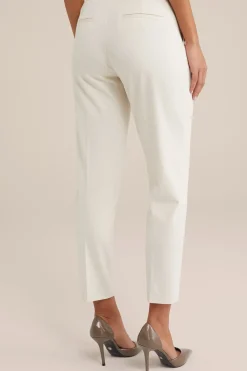 slim fit jersey pantalon met stretch