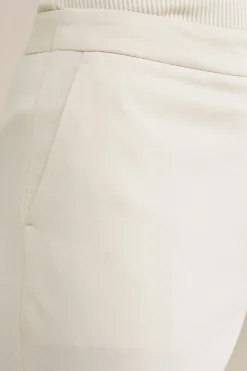 slim fit jersey pantalon met stretch