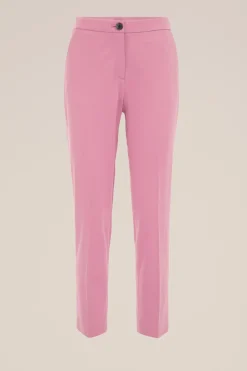 slim fit jersey pantalon met stretch