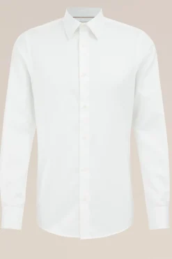 Slim fit overhemd met structuur
