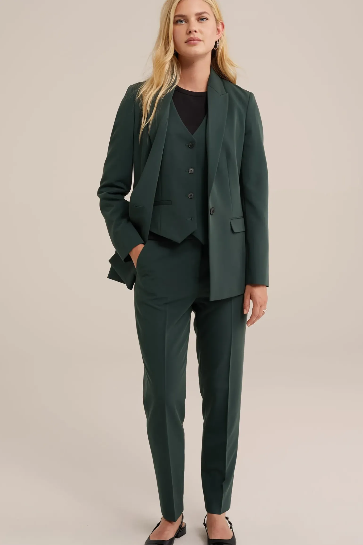slim fit pantalon