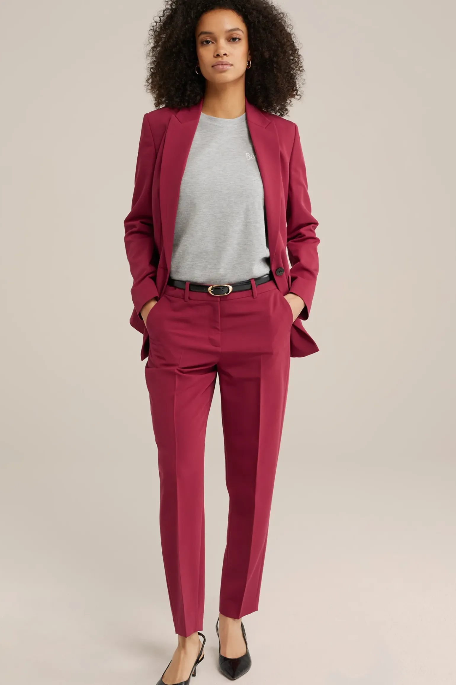 slim fit pantalon