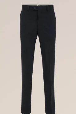 slim fit pantalon met jacquard-dessin
