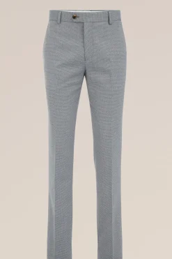 Slim fit pantalon met micropatroon