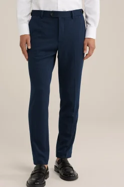 slim fit pantalon met stretch