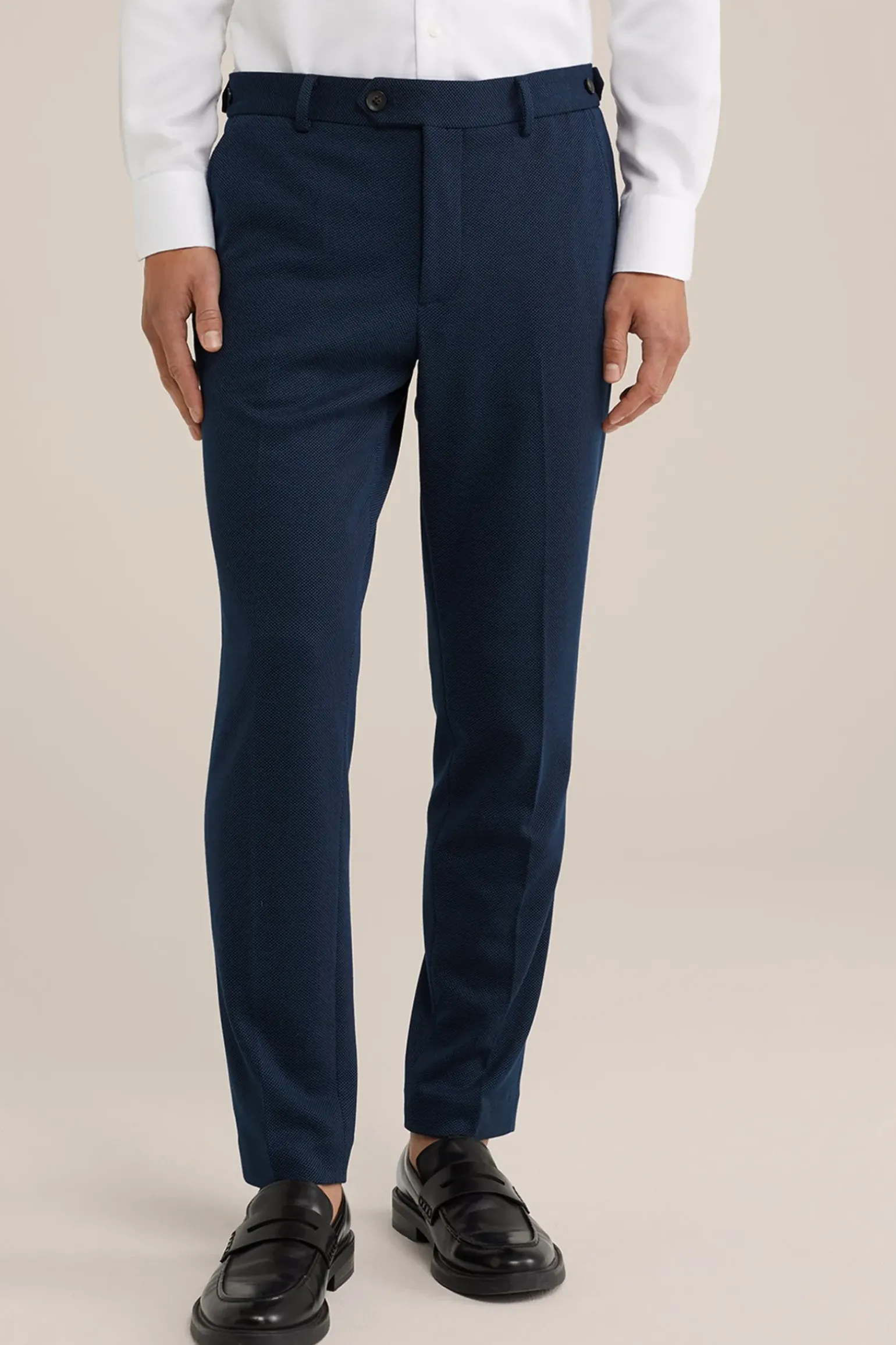 slim fit pantalon met stretch