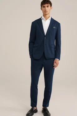 slim fit pantalon met stretch