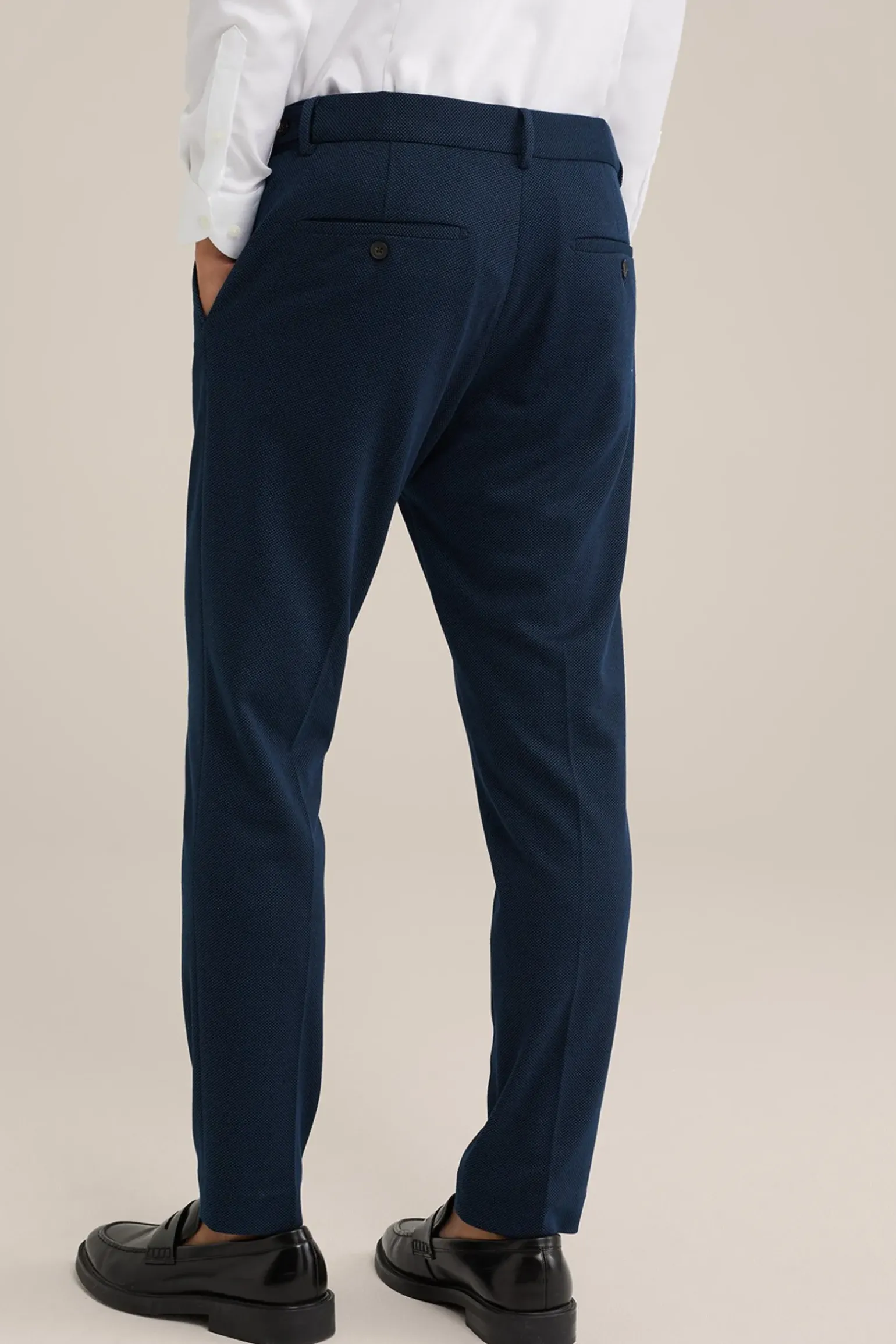 slim fit pantalon met stretch