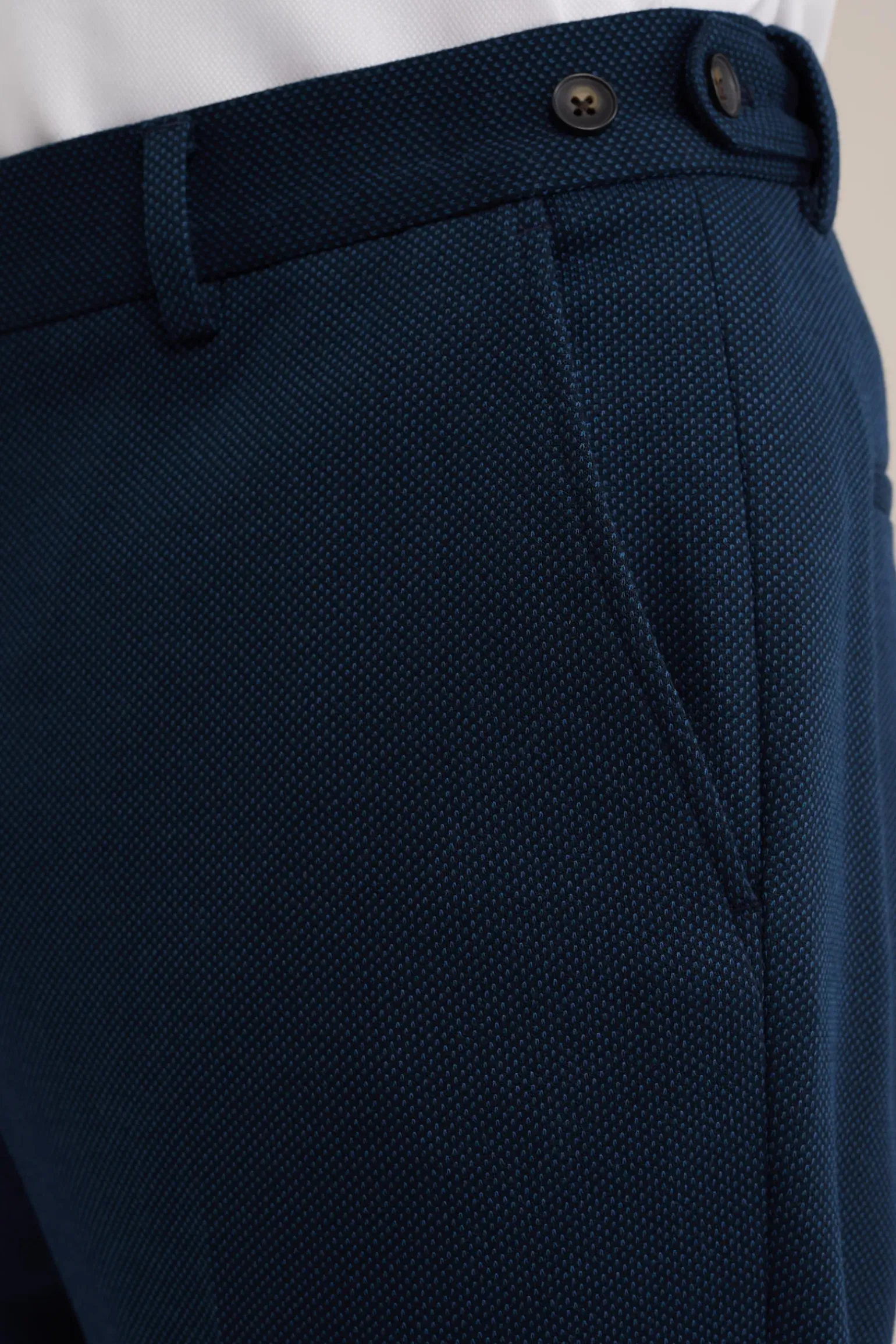 slim fit pantalon met stretch