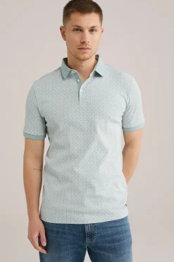 slim fit polo met dessin