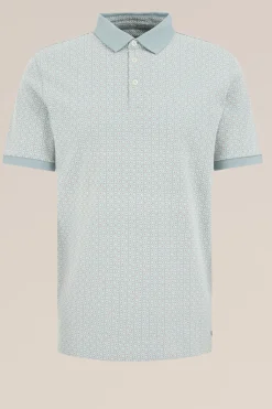 slim fit polo met dessin