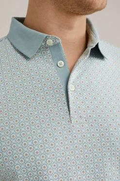 slim fit polo met dessin