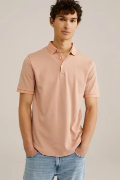 slim fit polo met dessin