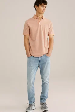 slim fit polo met dessin