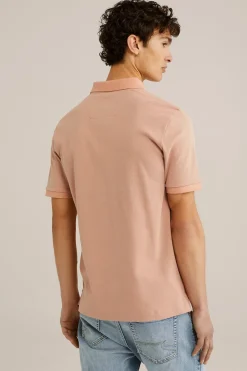 slim fit polo met dessin