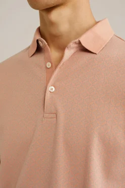 slim fit polo met dessin