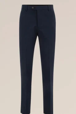 Slim fit seersucker pantalon