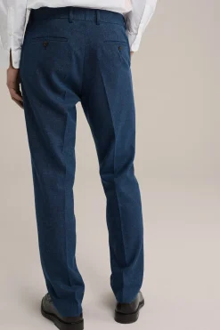 straight fit pantalon van linnenmix