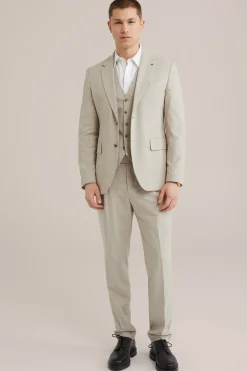subtiel geruite blazer met stretch