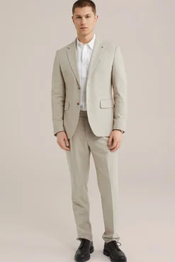 subtiel geruite blazer met stretch