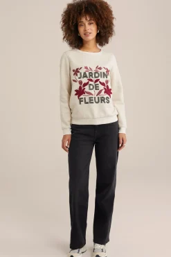sweater met embroidery