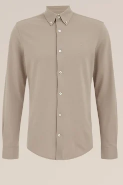 Tall fit overhemd van piquéjersey