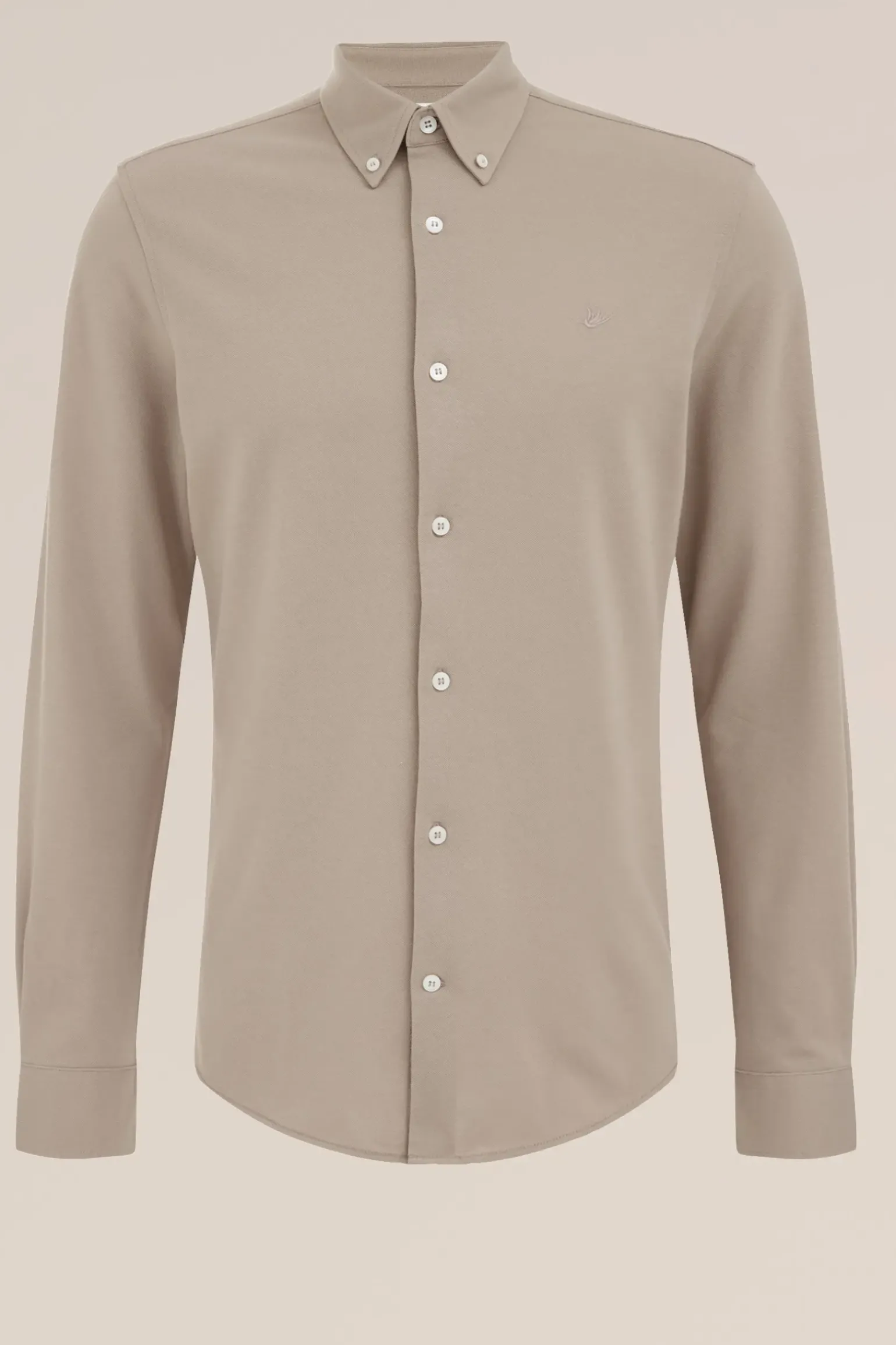 Tall fit overhemd van piquéjersey