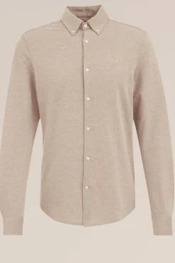 tall fit overhemd van piqu&eacute;jersey
