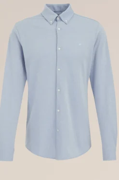 tall fit overhemd van piqu&eacute;jersey