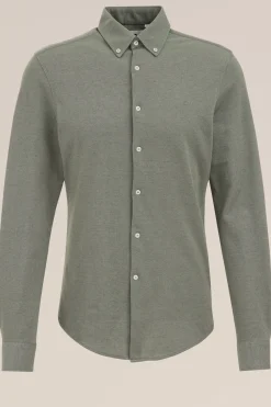 tall fit overhemd van piqu&eacute;jersey